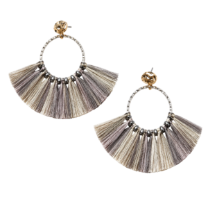 Maison Calix Mache Fan Earrings