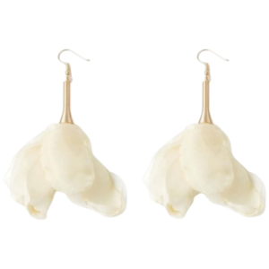 Chiffon Flower Earring