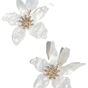 Capri Oversized Flower Stud Earrings
