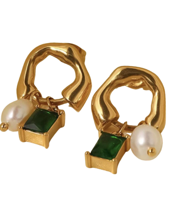 Emerson Pearl Geo Stud Drop