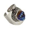 Druzy Hammered Ring - Image 2