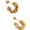 Mini Pearl Rhinestone Hoop - Image 2