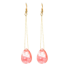 Chain Drop Earrings-Turquoise - Image 3