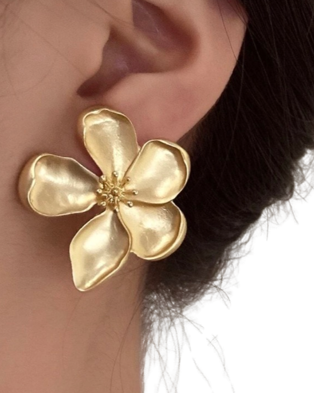 Golden Flower Stud - Image 3