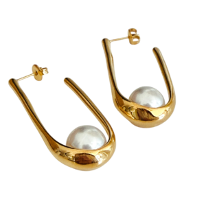 Emberr West U Pearl Earring