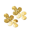 Hammered 6 Gold Earring - Image 2