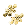 Hammered 6 Gold Earring - Image 3