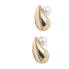 Tear Drop Pearl Studs - Image 2