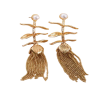 Baroque Pearl Petal Earring - Image 3