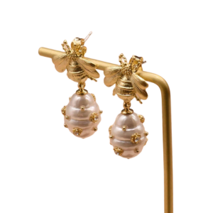 Honey Bee Drop Earrings
