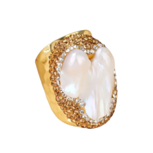 Maison Calix Mosaic Pearl Ring