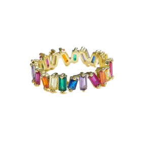 Rainbow Crystal Ring