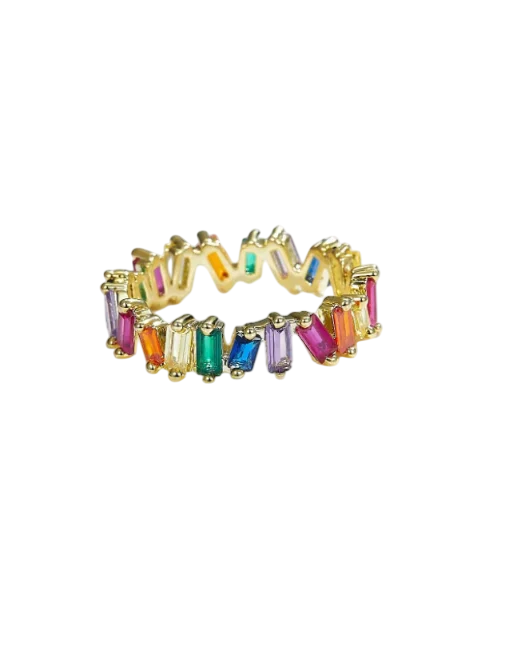 Rainbow Crystal Ring