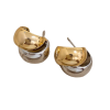Mini Two Tone Hoop Earrings - Image 3