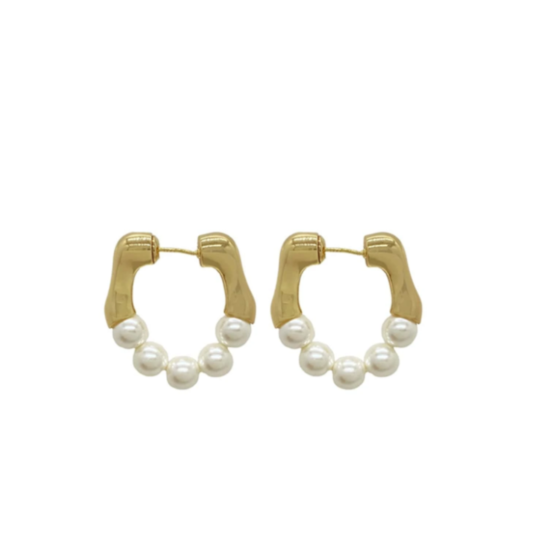 Le Fleur Pearl Hoop