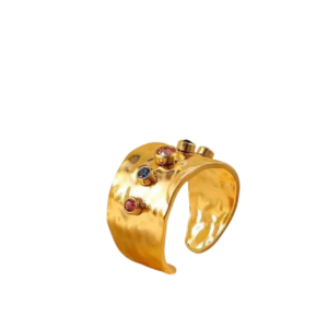 Hammered Rainbow Ring