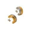 Mini 2 Tone Hoop Earrings - Image 2