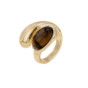 Emberr West Tiger Eye Wrap Ring