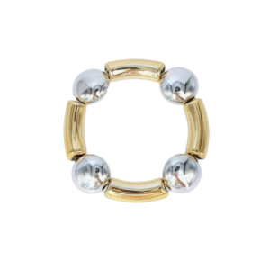Emberr West 2 Tone Round Bracelet