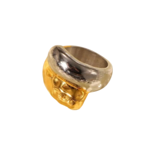 Textured 2 Tone Wrap Ring