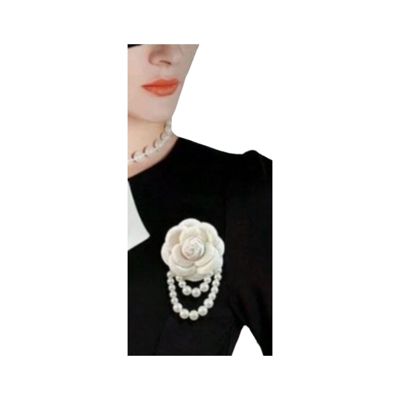 Flower Pearl Brooch - Image 3