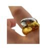 Textured 2 Tone Wrap Ring - Image 2