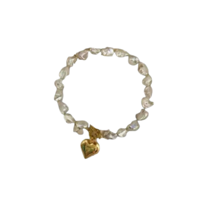 Tezza Pearl Heart Necklace