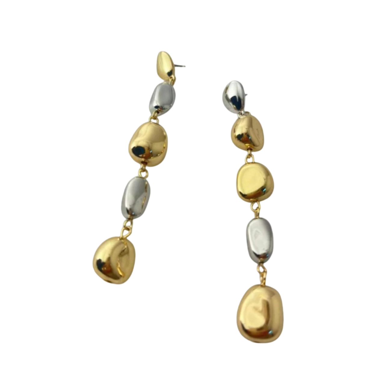 Mixed Metal Drop Earring