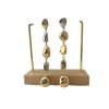 Mixed Metal Drop Earring - Image 4