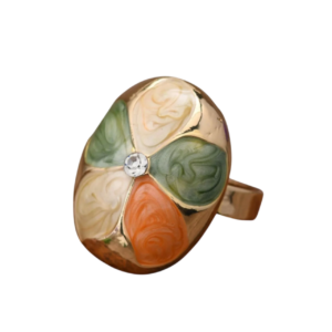 Enamel Flower Ring