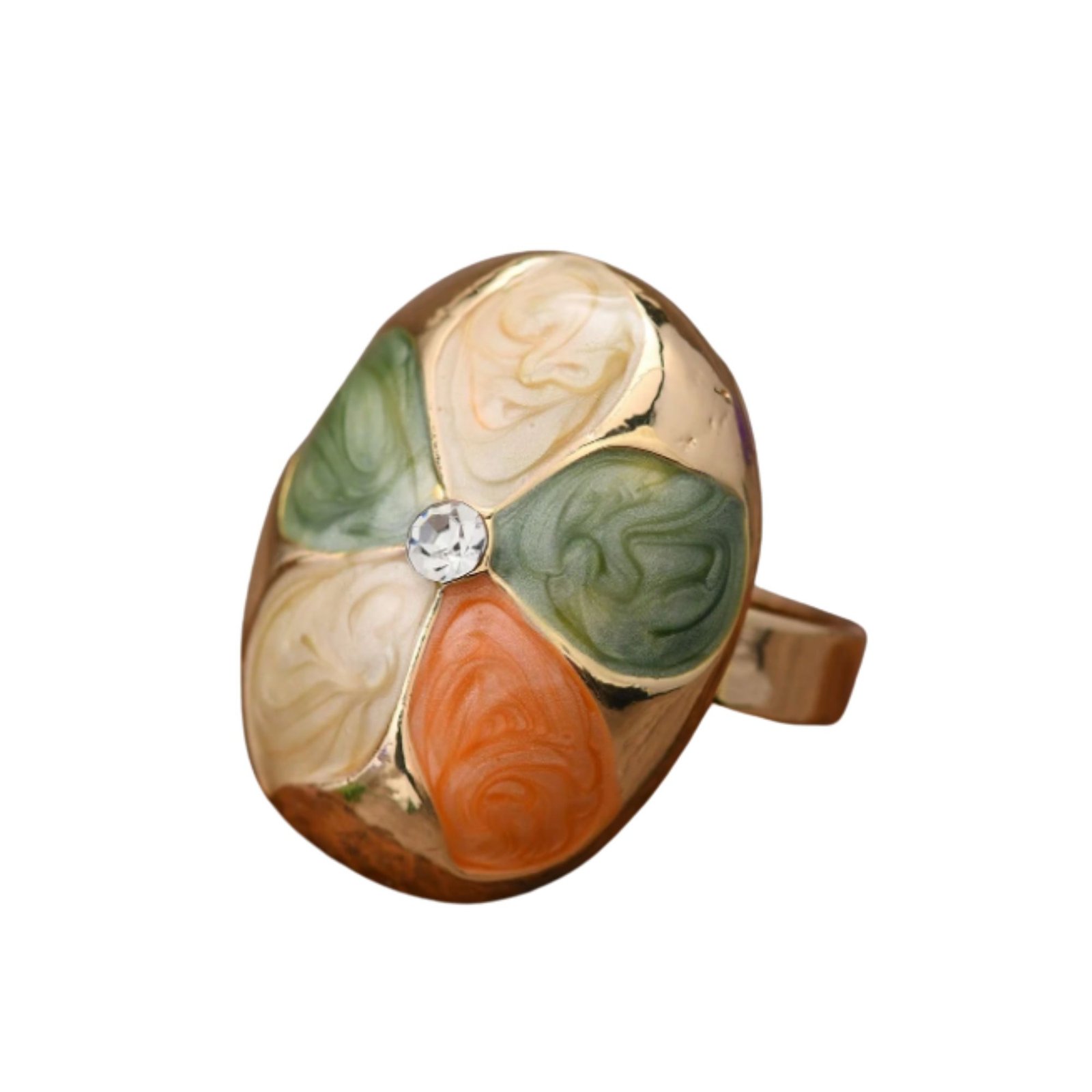 Enamel Flower Ring