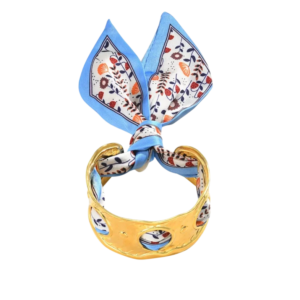 Maison Calix Paisley Blue Cuff