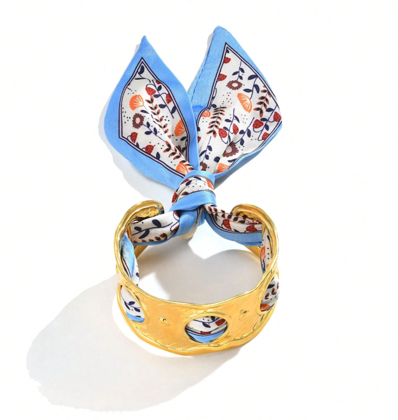 Paisley Blue Cuff