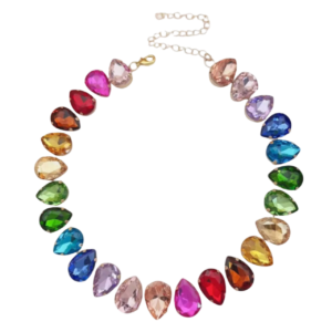 Rainbow Glass Choker