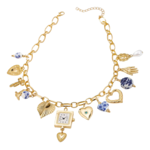 Emberr West Clock Charm Necklace