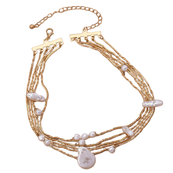 Layered Pearl Choker