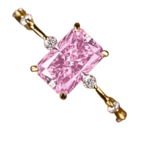 Emerald Cut Crytal Ring