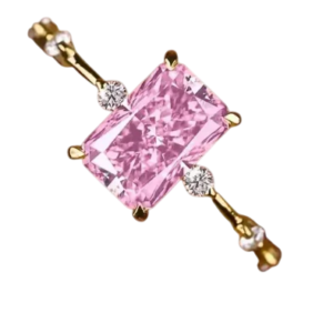 Emerald Cut Crytal Ring