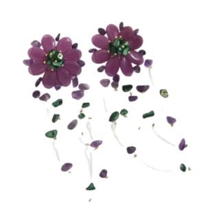 Lavender Drop Earring