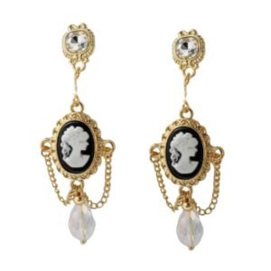 Cameo Drop Earrings
