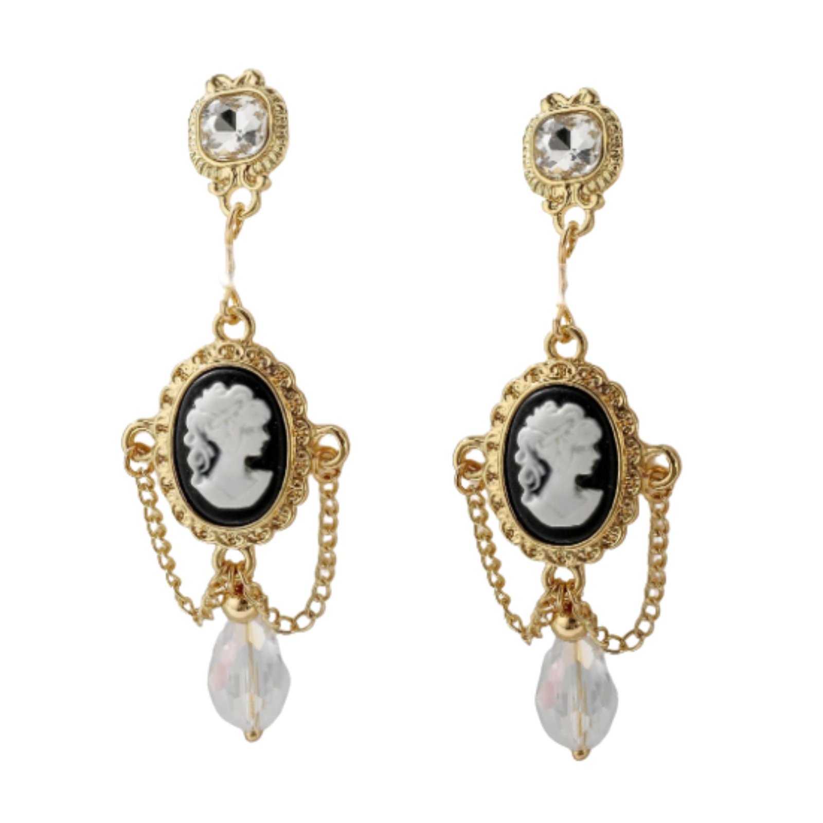 Cameo Drop Earrings