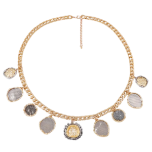 Emberr West Triple Coin Charm Necklace
