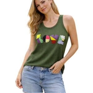 Love One of a Kind Tank w Leather