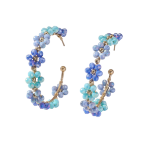 Fleur De Fleur  Magnolia Hoop Earring