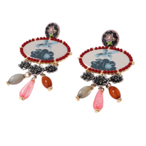 Maison Calix Cloisone Drop Earring