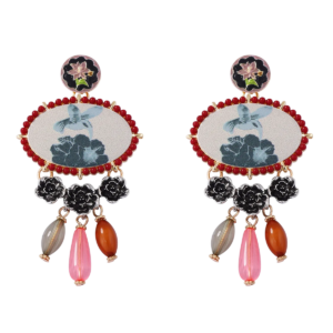 Maison Calix Cloisone Drop Earring