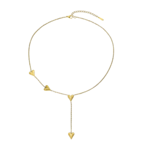 Maison Calix Heart Lariat Necklace
