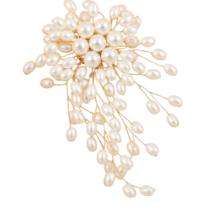 Maison Calix Willow Pearl Brooch