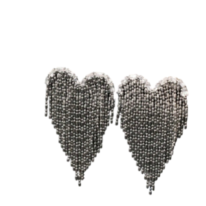 Maison Calix Dripping in Love Heart Earrings