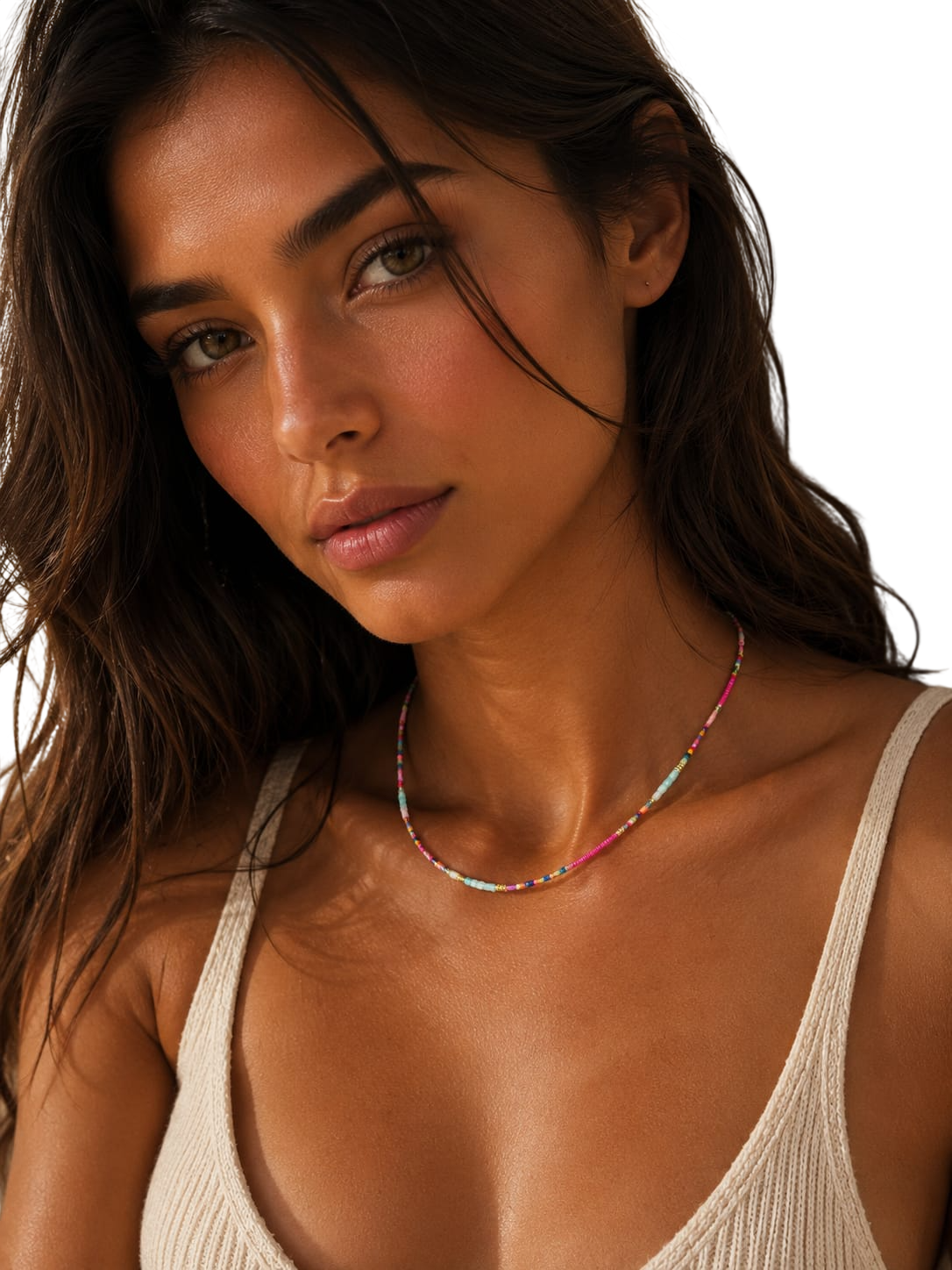 Fleur De Fleur Rio Beaded Necklace - Image 3